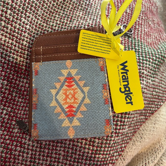 Wrangler Brown Leather Cardholder - Picture 1 of 3
